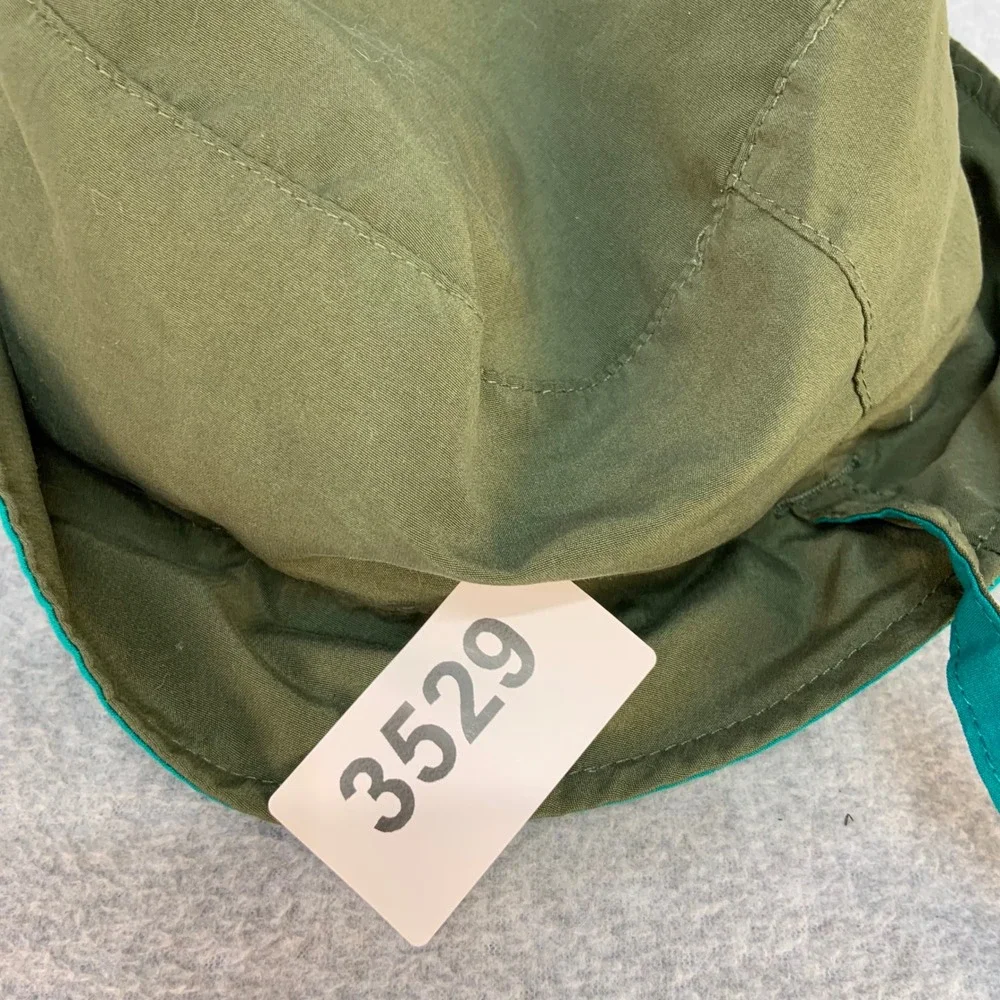 Solid Olive Kids Green Unbranded Bucket Hat Chin Strap One Size